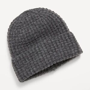 Old Navy Dark Heather Grey Waffle Beanie